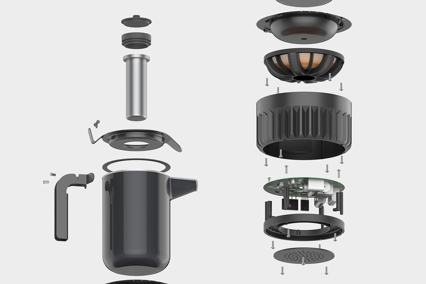 kettle，Automatic induction，small home appliances，product design，