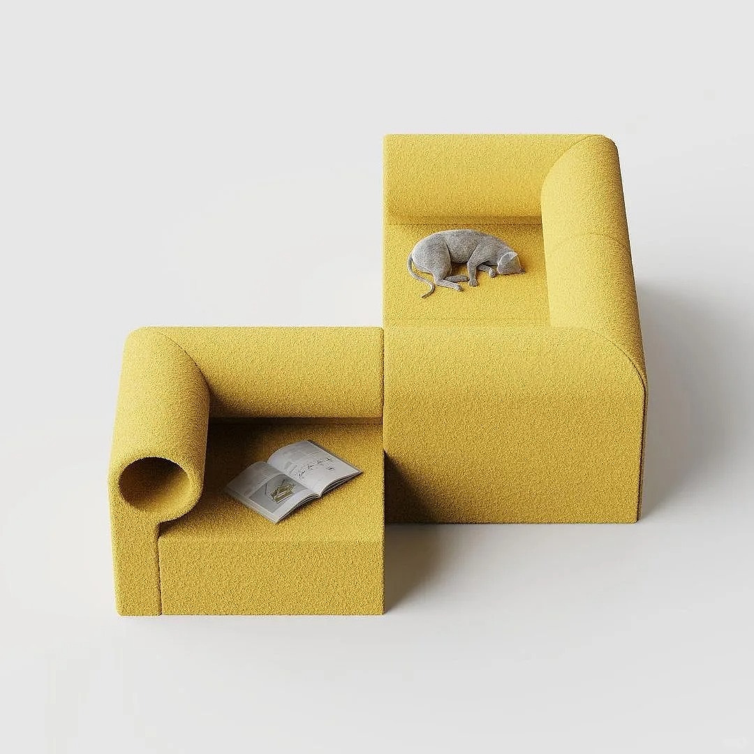 Creative home，People pet sofa，Interaction design，Pet Supplies & Pet，If design award，Red dot award，Design Award Declaration，product design，