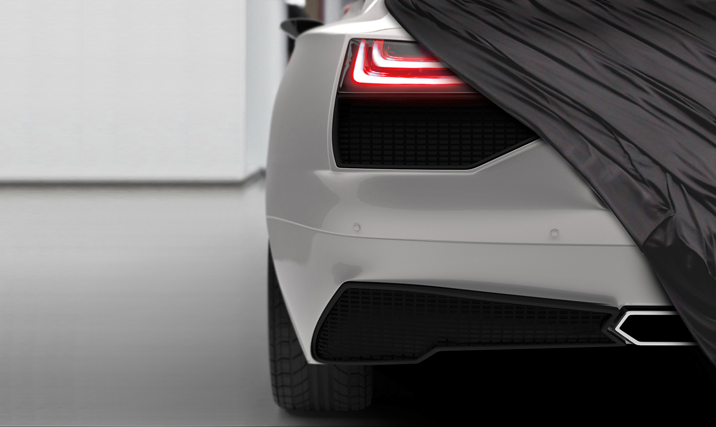 Lamborghini，Sports car，Hand drawn，Super car，