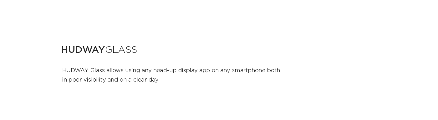 product design，Navigation，Digital，Hudway Glass，