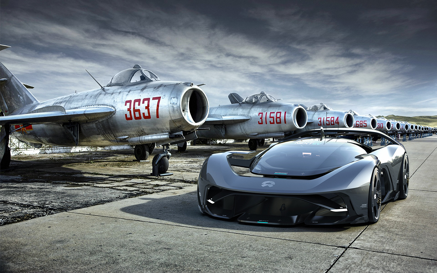 Concept Car，Sense of science and technology，Sports car，Wei Lai，automobile，