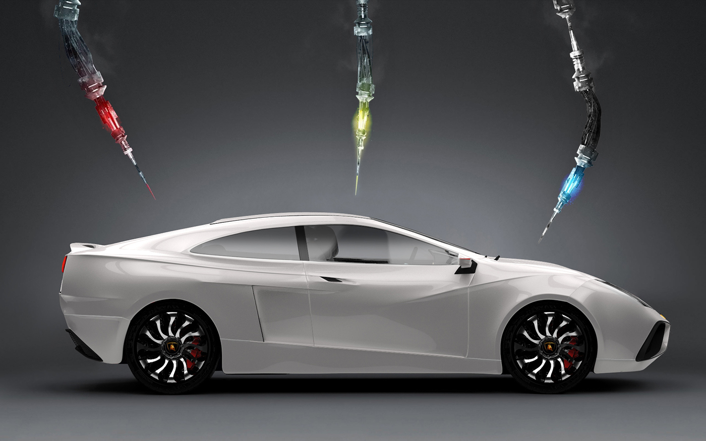 Lamborghini，Sports car，Hand drawn，Super car，