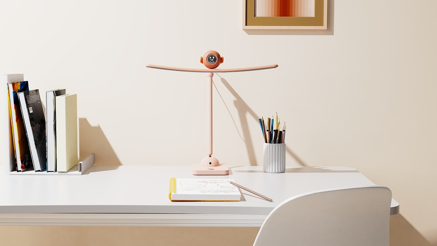 Desk lamp，Children's desk lamp，lamp，keyshot，display，