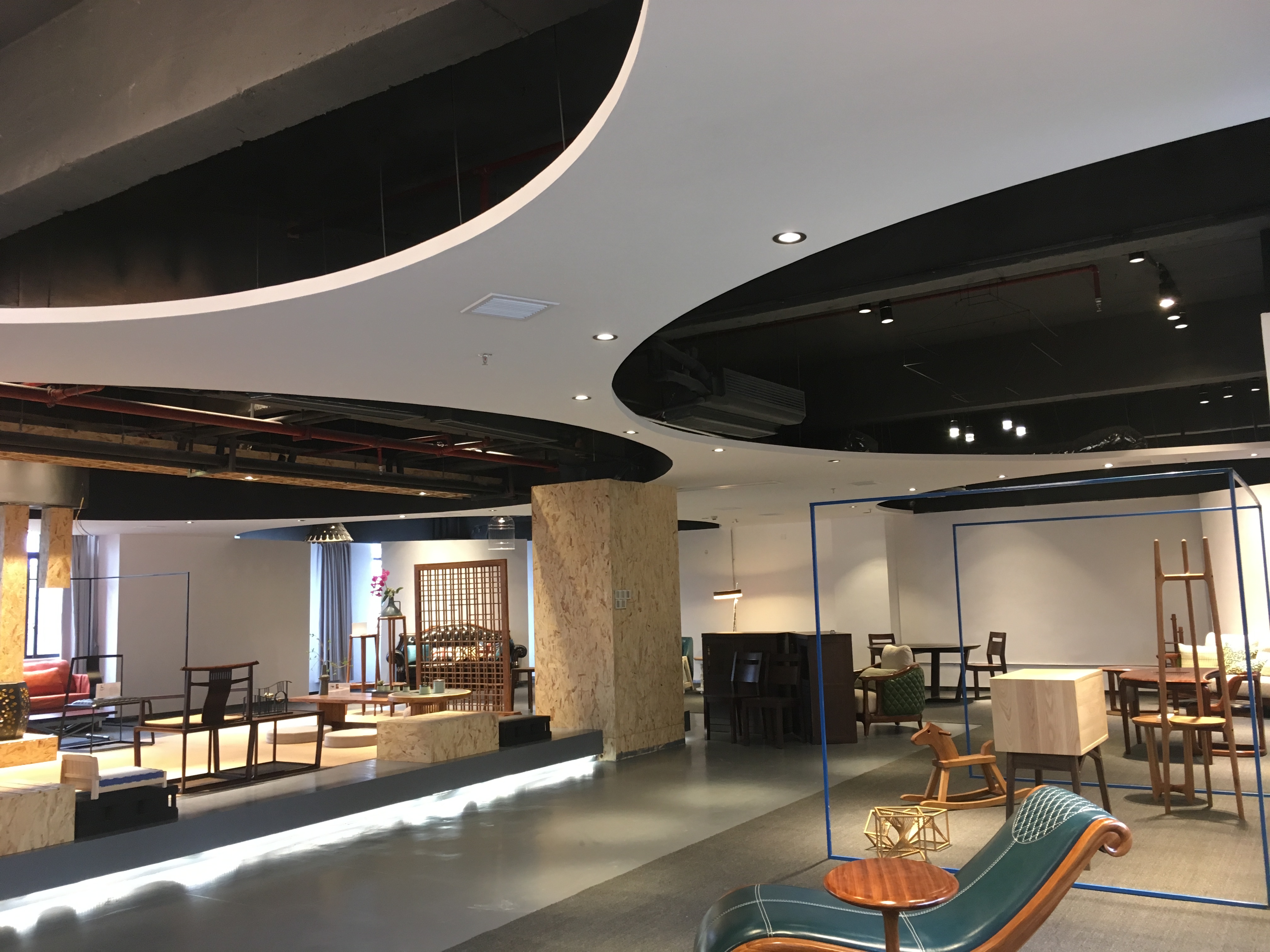 Furniture, office, exhibition hall，