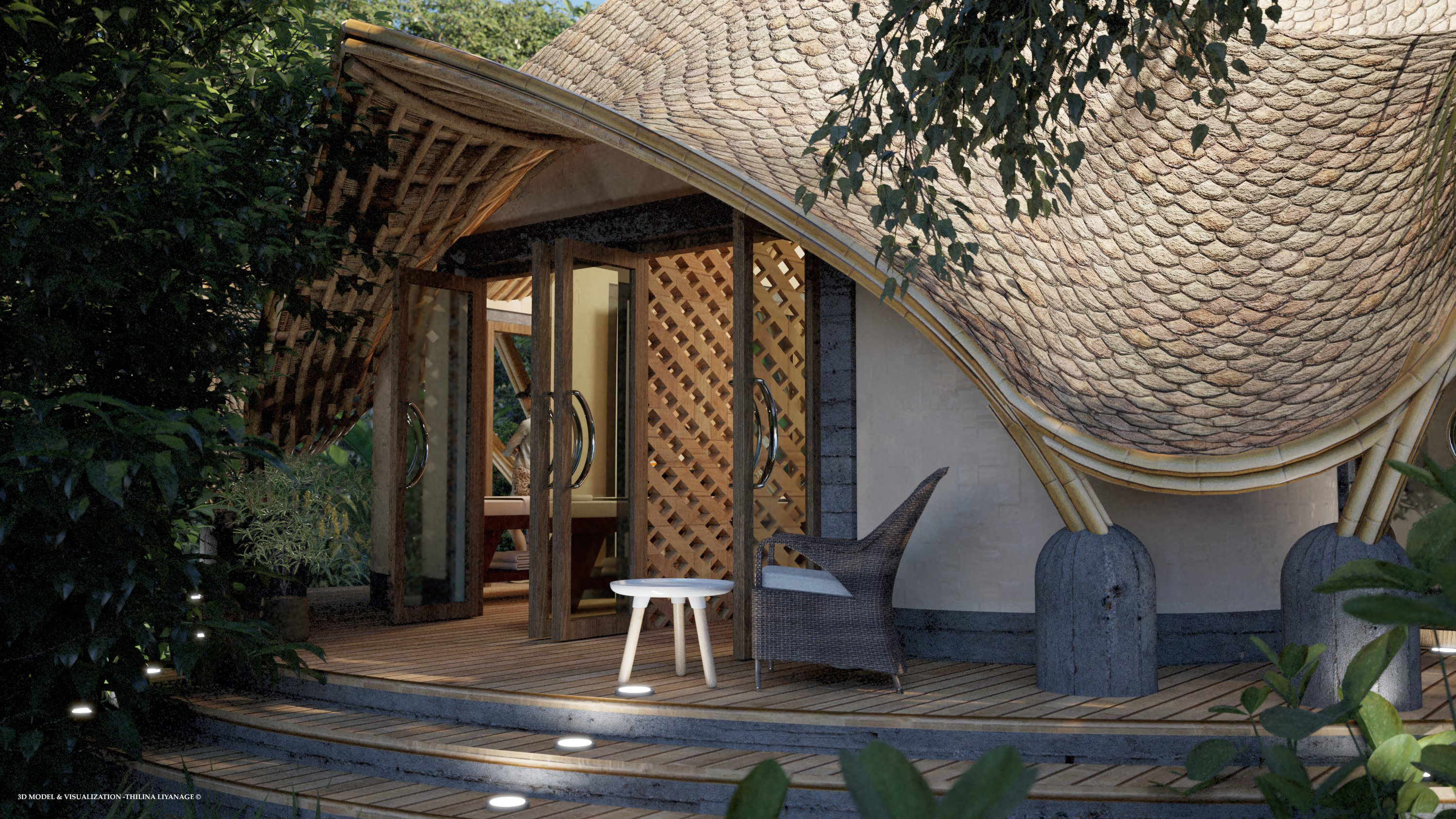 Bali，SPA，Architectural design，