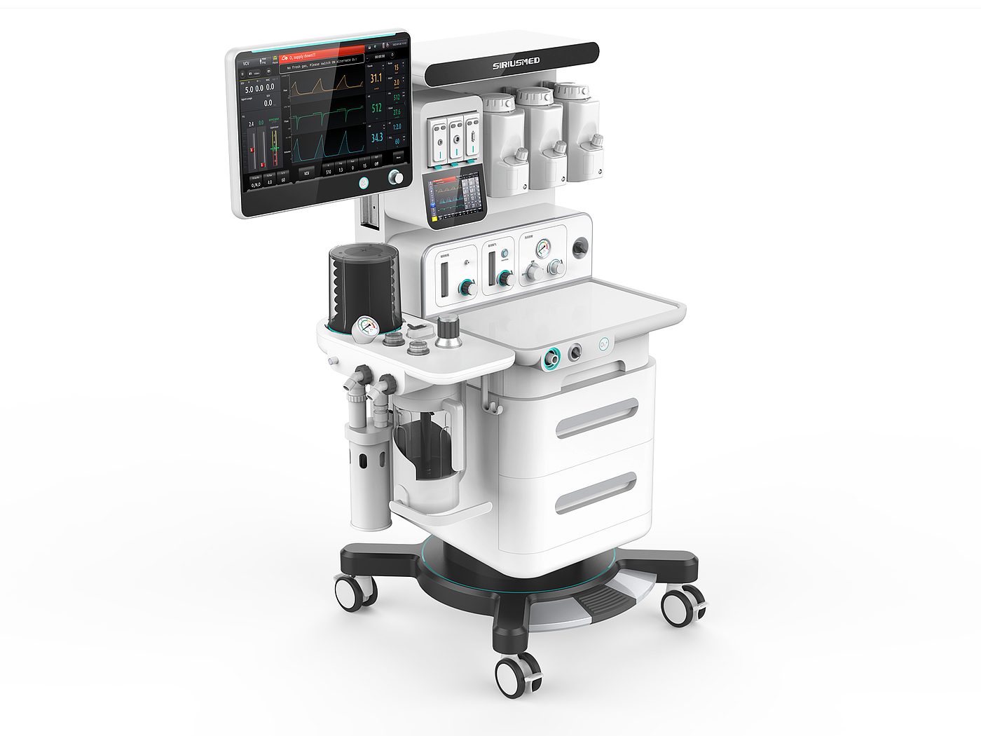 medical apparatus and instruments，High-end intelligence，Red dot award，Anesthesia system，Taiwan Golden Point Design Award，Idea Award，Zhijia design，The anesthesia machine，