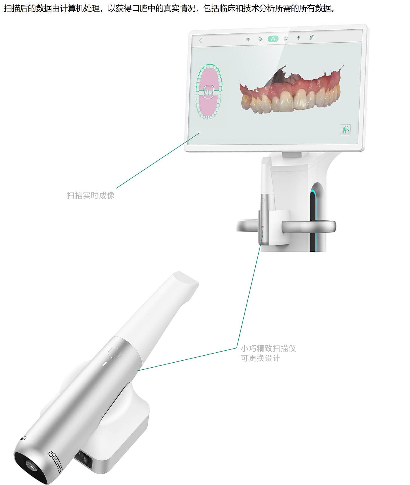 Oral scan，Zhijia design，Medical health，dental image，