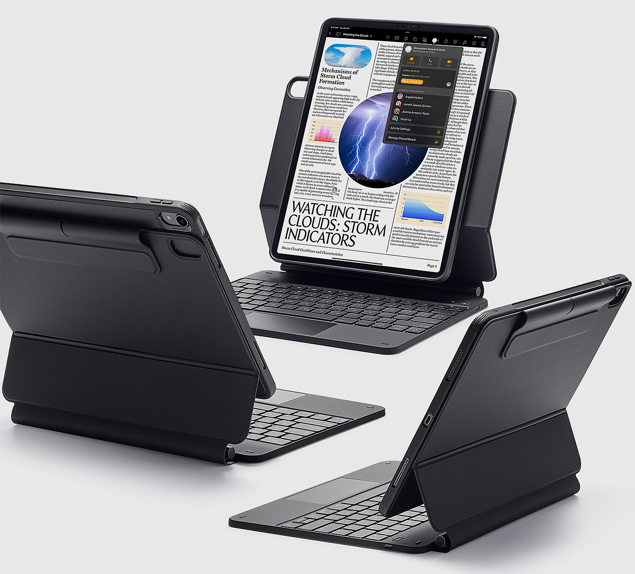 IPad accessories，Magnetic protective sleeve，Keyboard function，