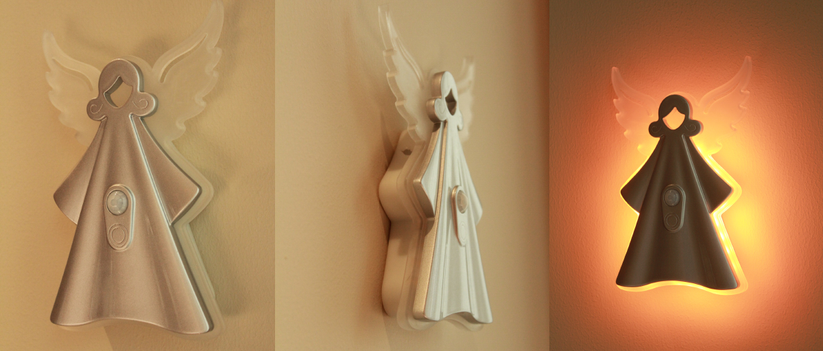 RGB，Induction lamp，Multiple modes of DIY，Angel modeling，New Children's Room Angel Wall Lamp，Christmas Halloween Children's Gift Explosions，