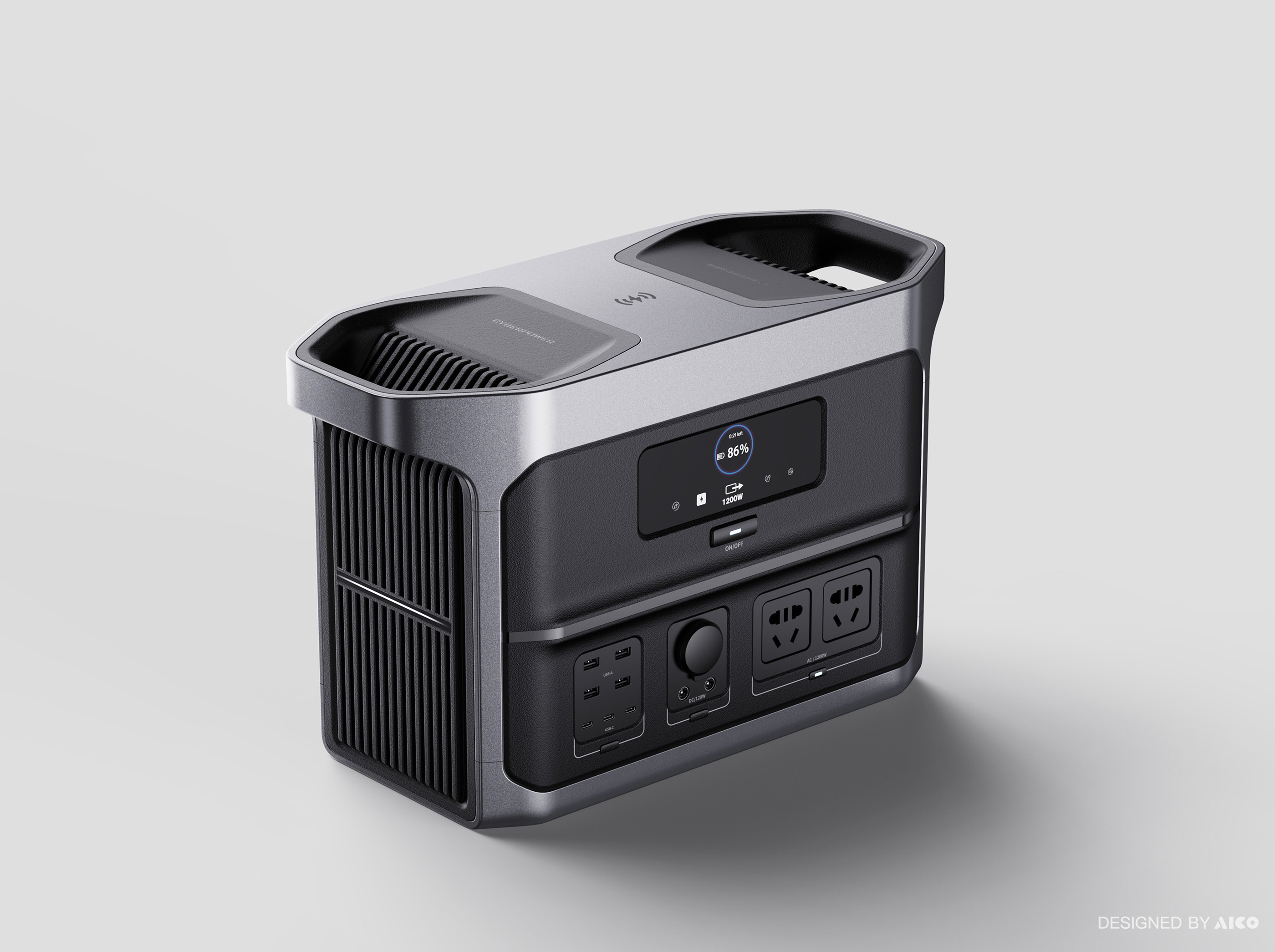 Outdoor power supply，industrial design，Tools and equipment，Cyberpunk，product design，cmf，Product modeling，Industrial design process，