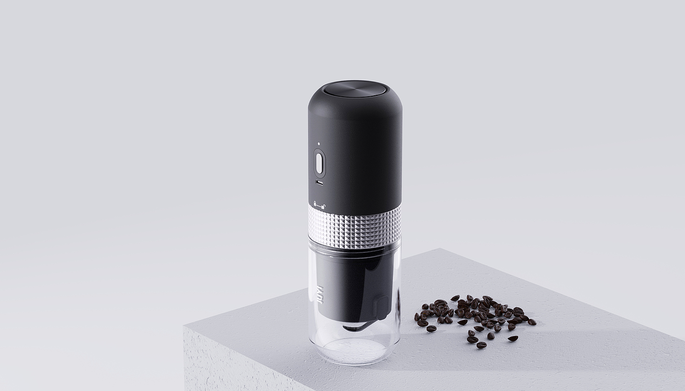 Coffee grinder，Coffee machine，Bean grinder，ID design，industrial design，