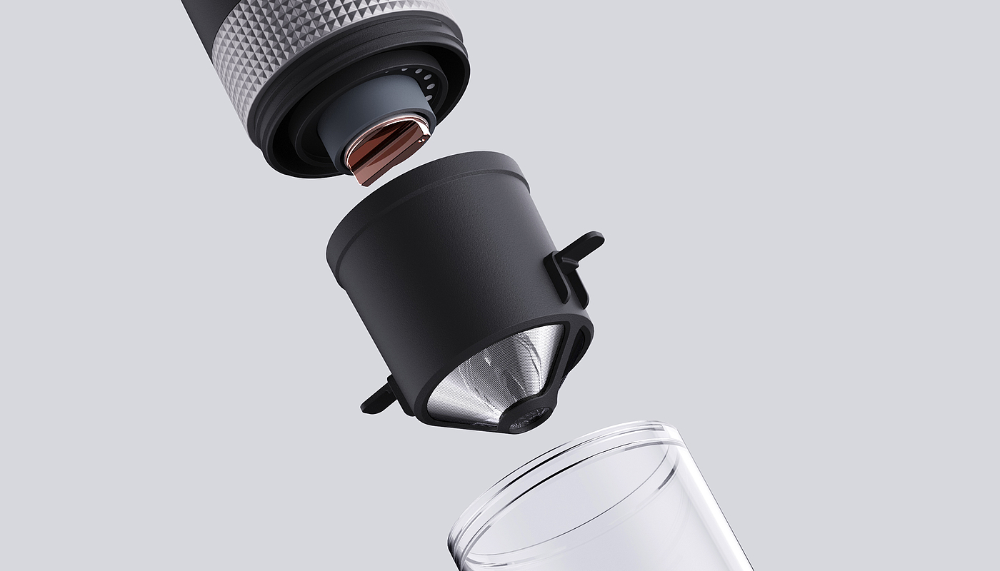 Coffee grinder，Coffee machine，Bean grinder，ID design，industrial design，