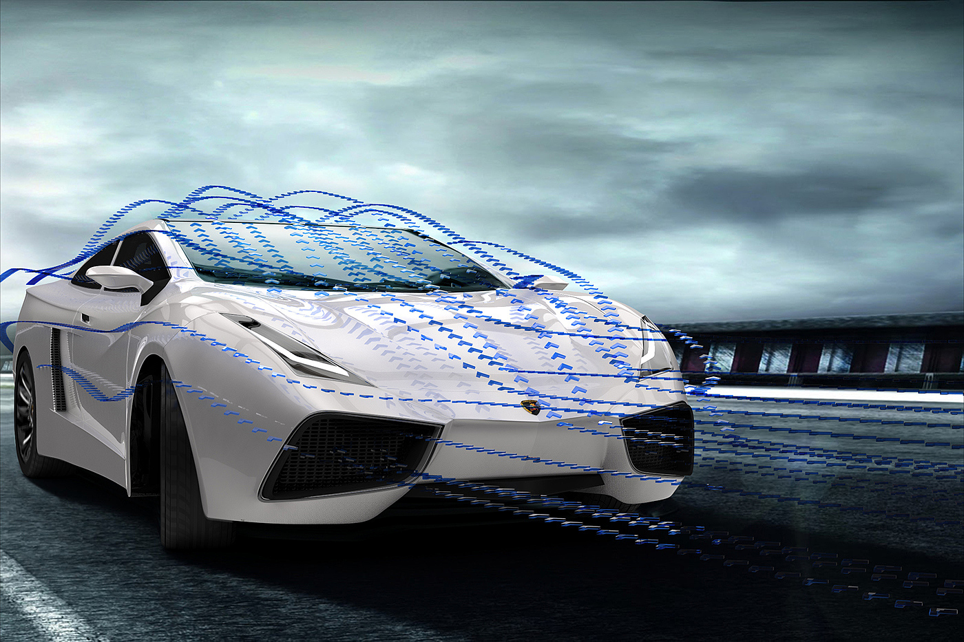 Lamborghini，Sports car，Hand drawn，Super car，
