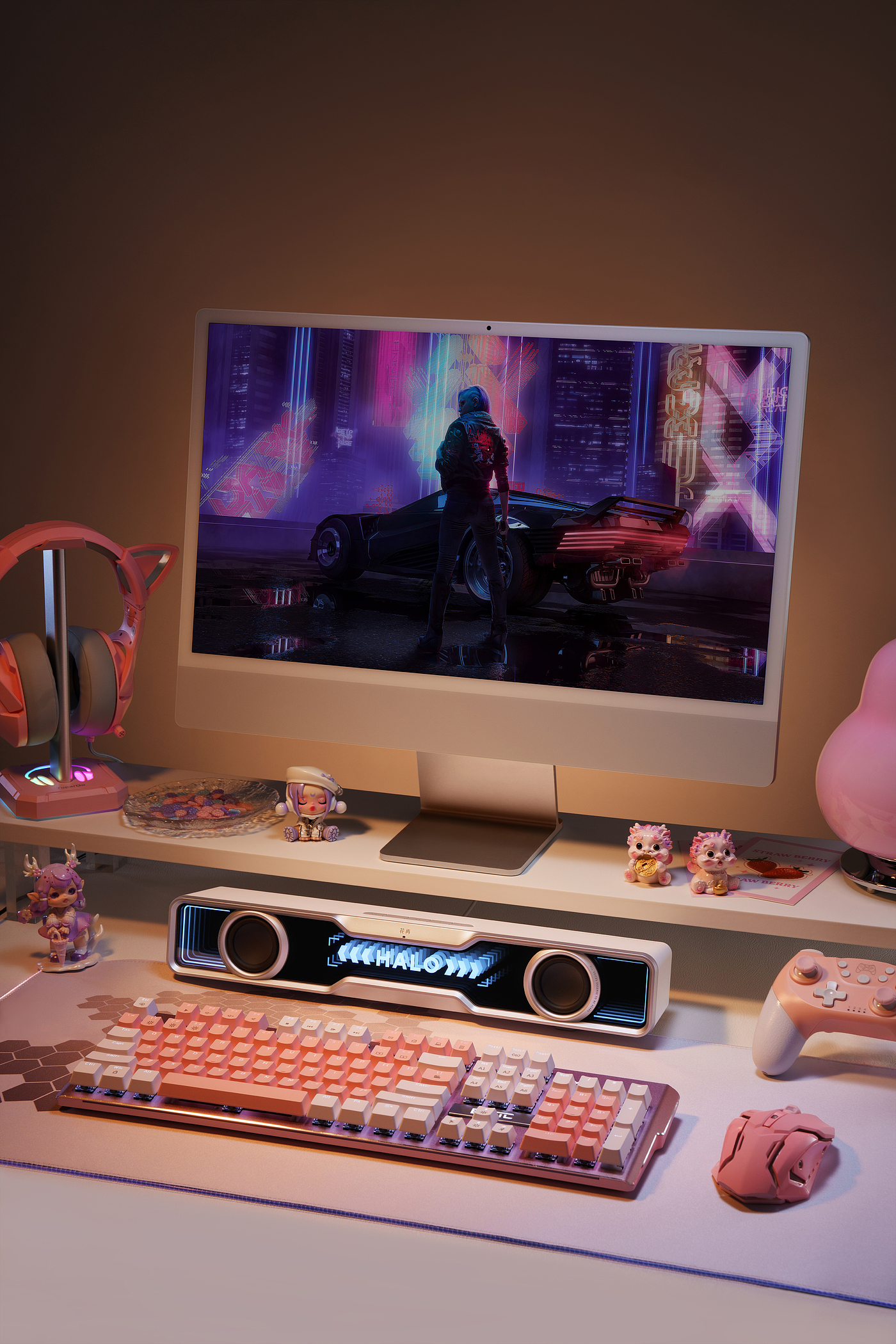 E-sports，Desktop speaker，Lamp effect，Cool tide，soundbar，Rambler，