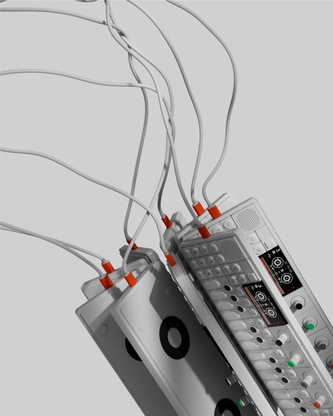 Industrial Design, Rendering, Music, Keyboard, mixer，
