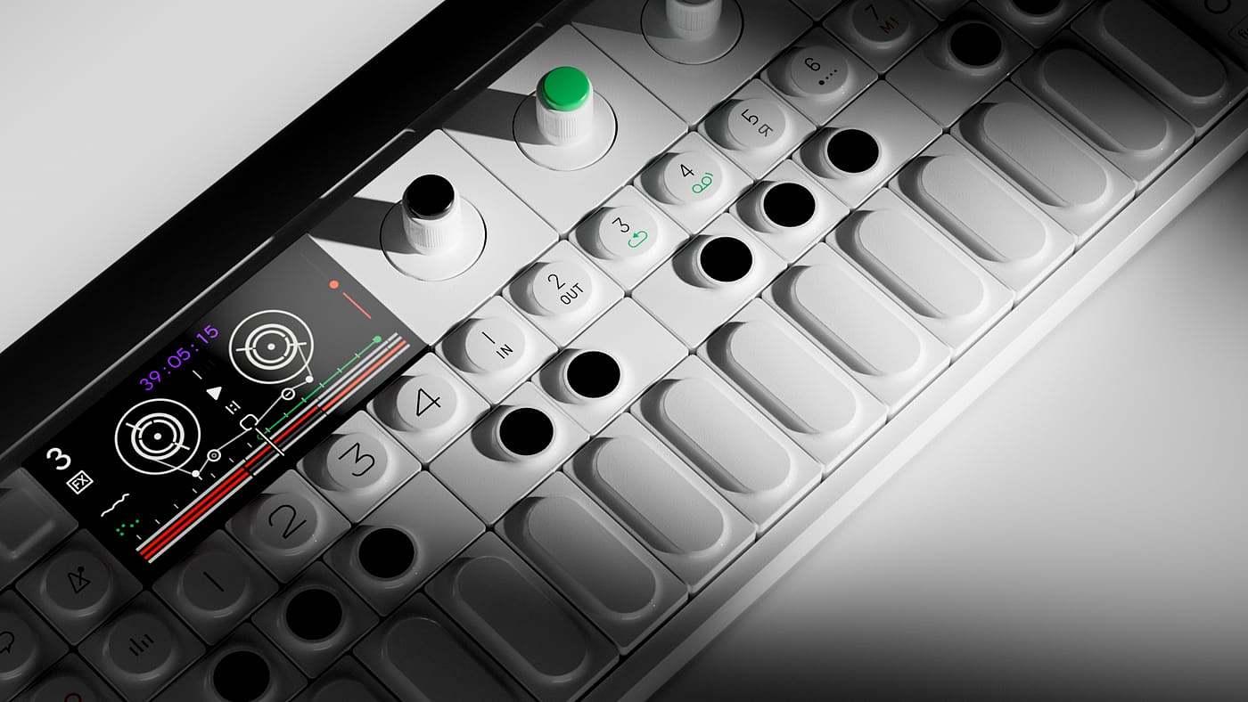 Industrial Design, Rendering, Music, Keyboard, mixer，