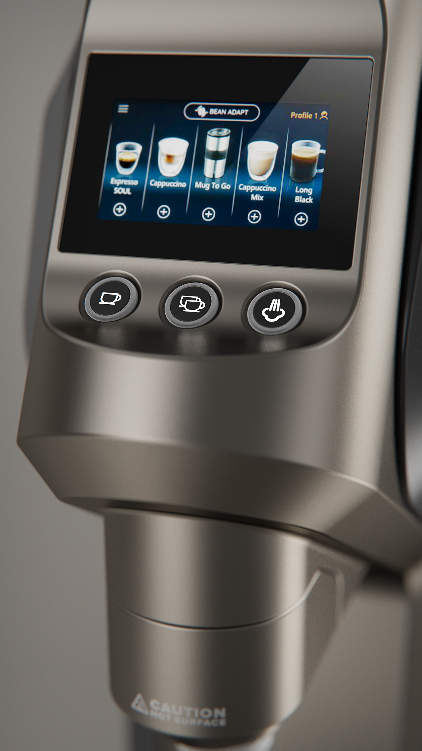 modernization，Coffee machine，touch screen，