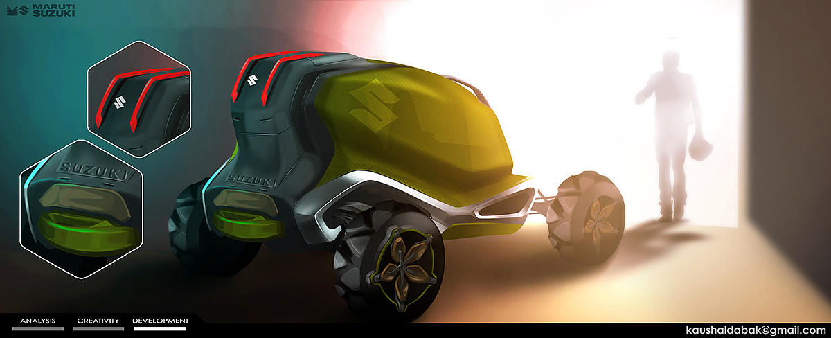 Suzuki，Off-road vehicle，concept，suv，Hand drawn，