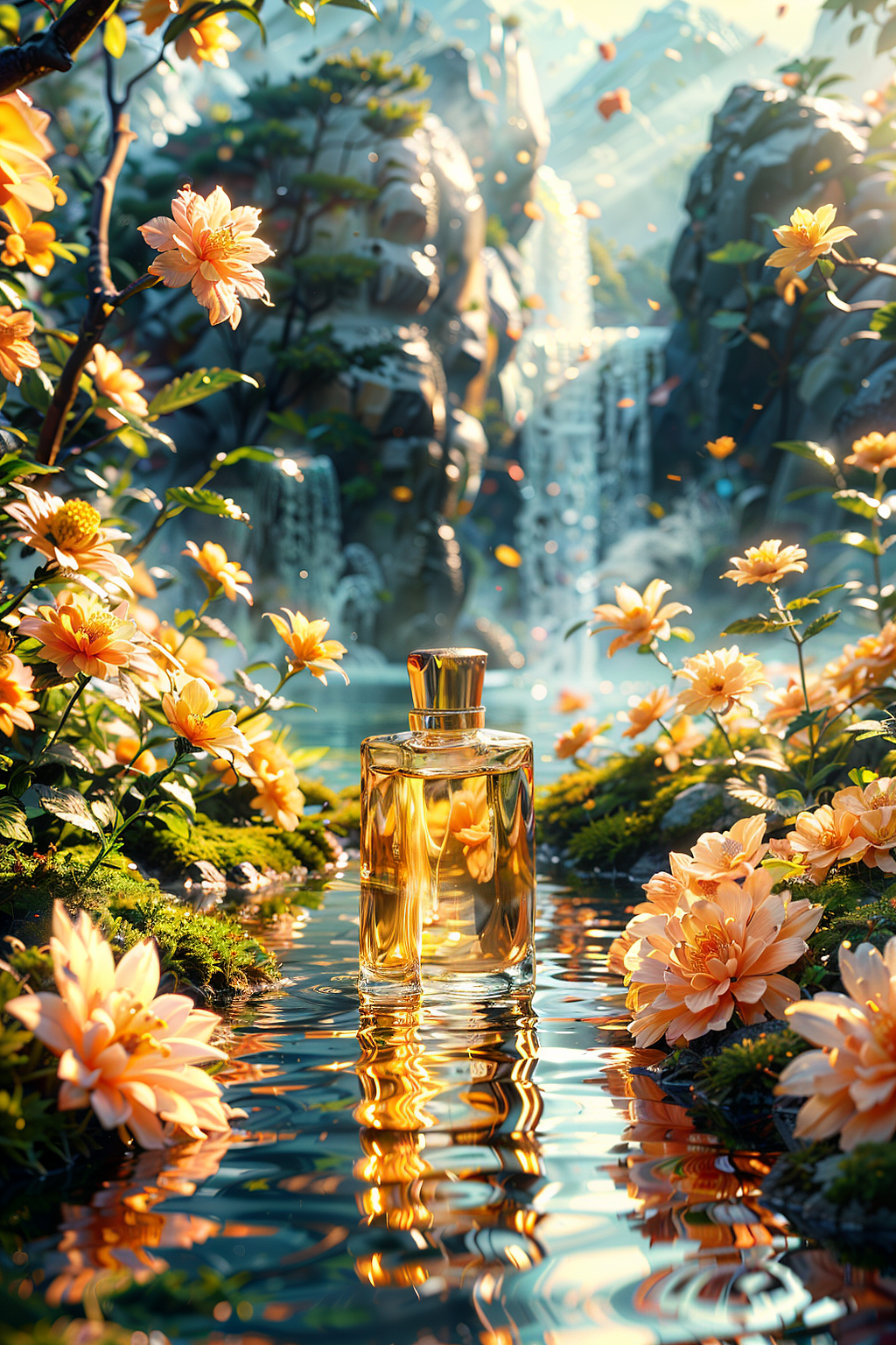 AIGC，E-commerce scene，Flowers，Perfume，comfyui，