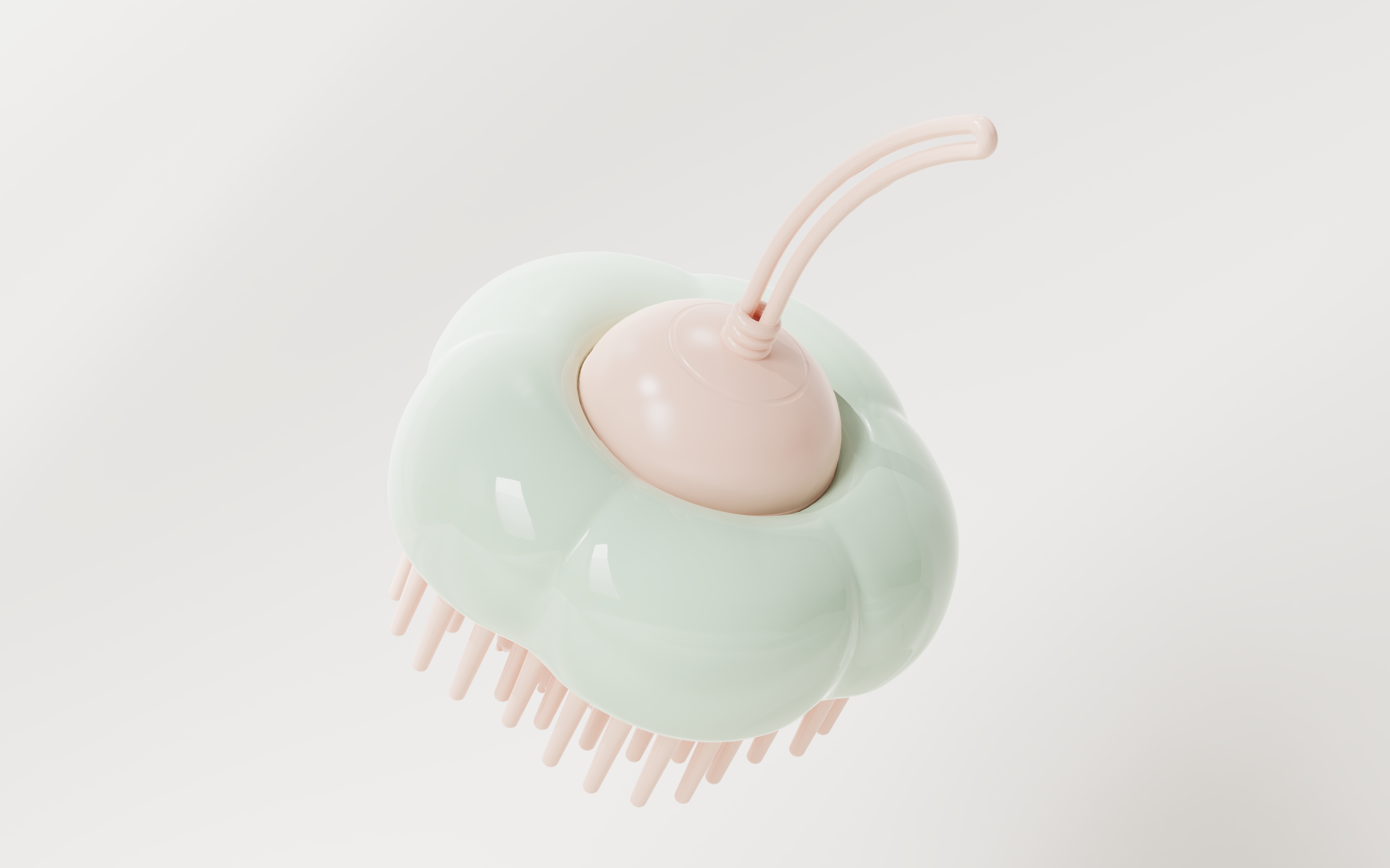 Shampoo brush，Commodity Design，Silicone shampoo brush design，Home design，massage，Bionics Design ，flowers bionic，