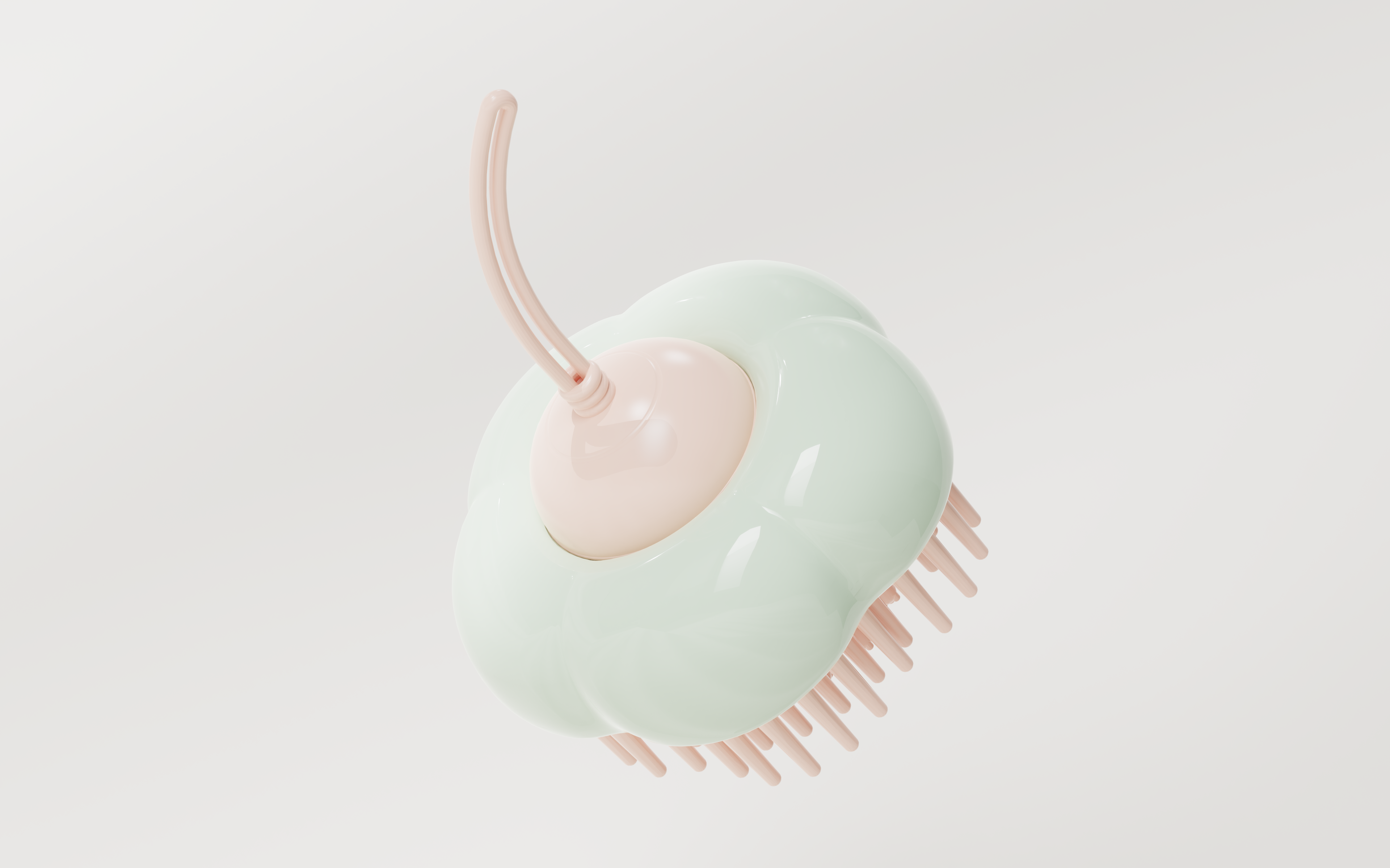 Shampoo brush，Commodity Design，Silicone shampoo brush design，Home design，massage，Bionics Design ，flowers bionic，