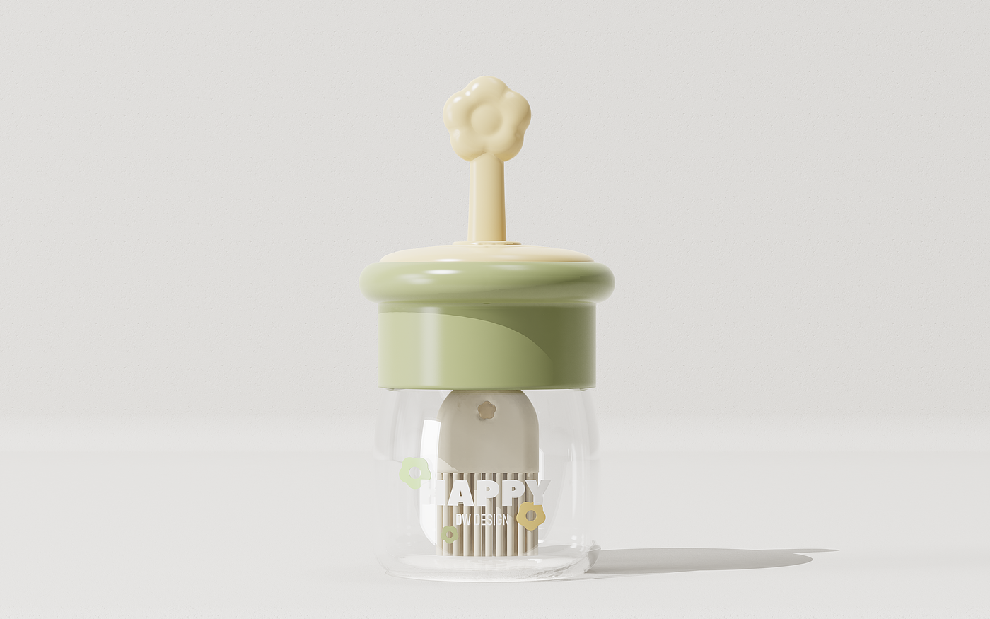 Oil brush，Oil pot，Oil pot brush design，Bionics Design ，Oil bottle design，Kitchen supplies，