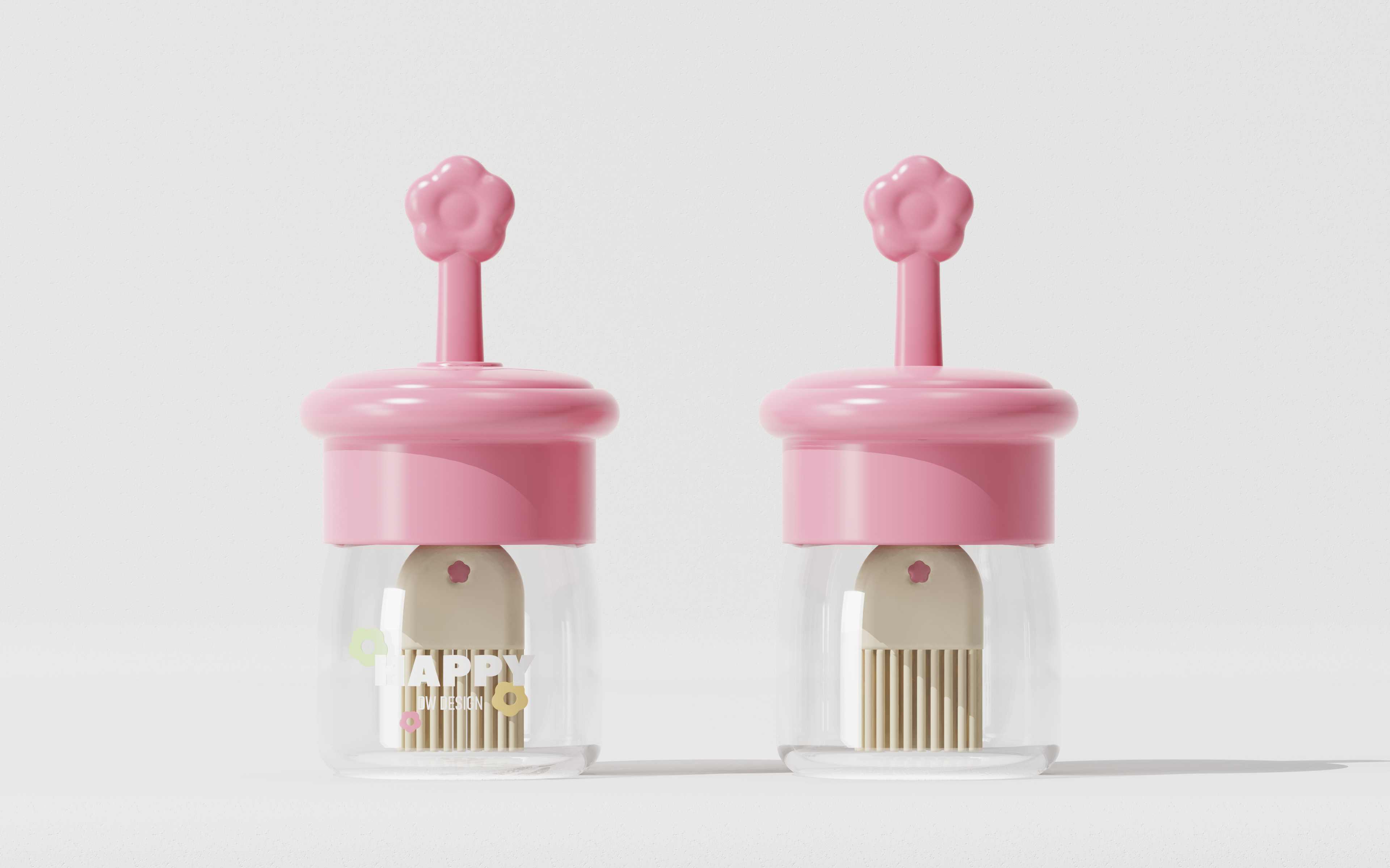 Oil brush，Oil pot，Oil pot brush design，Bionics Design ，Oil bottle design，Kitchen supplies，