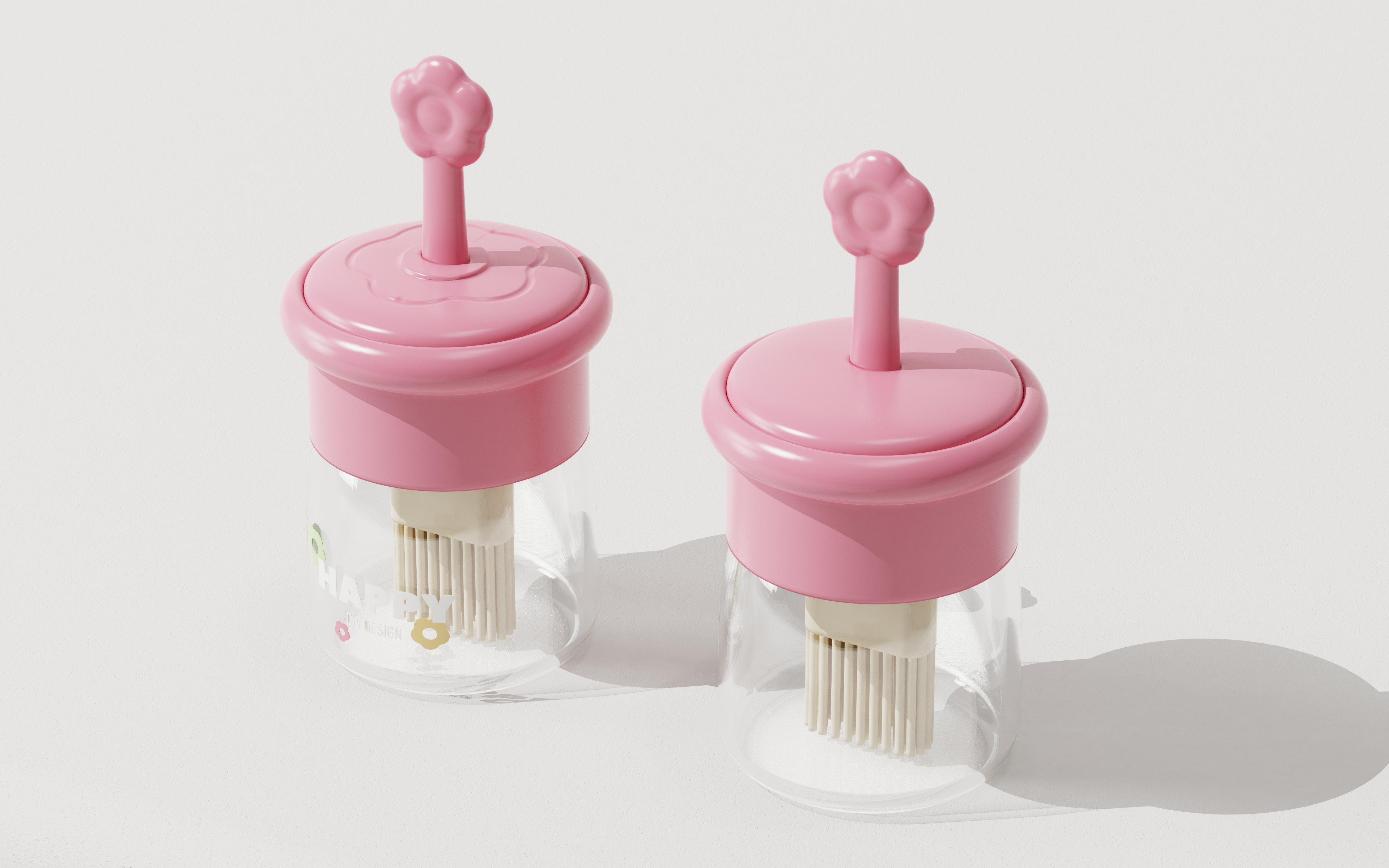 Oil brush，Oil pot，Oil pot brush design，Bionics Design ，Oil bottle design，Kitchen supplies，