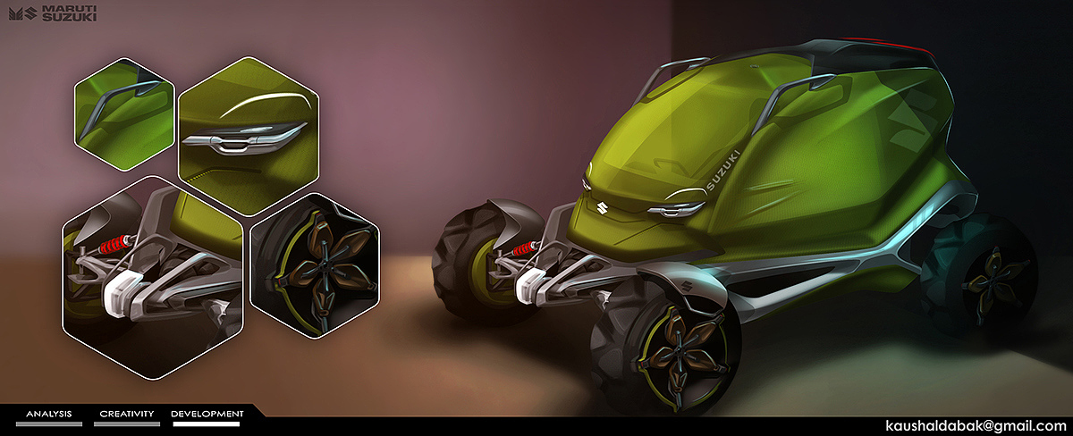 Suzuki，Off-road vehicle，concept，suv，Hand drawn，