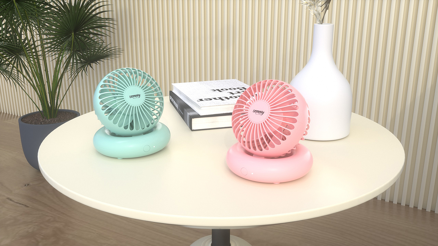 Desktop small fan design，
