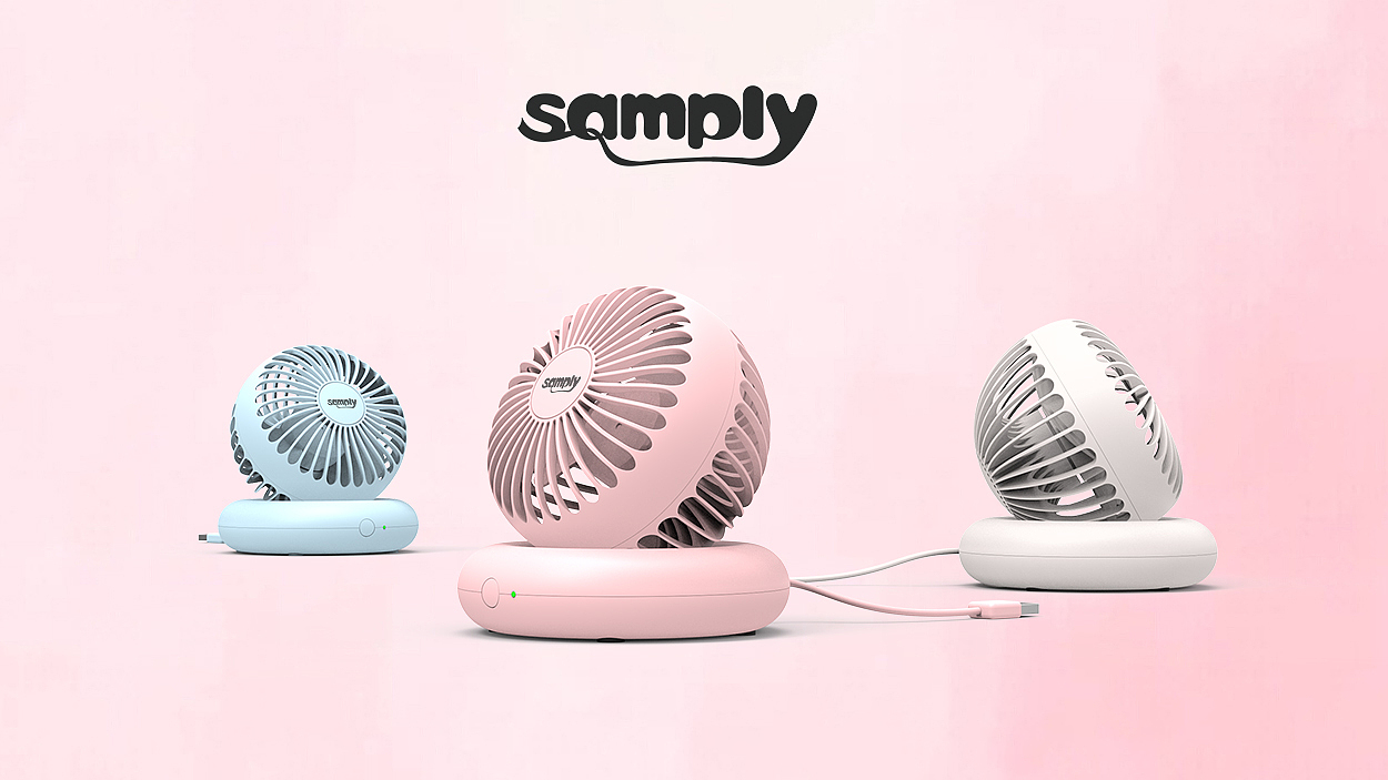 Desktop small fan design，