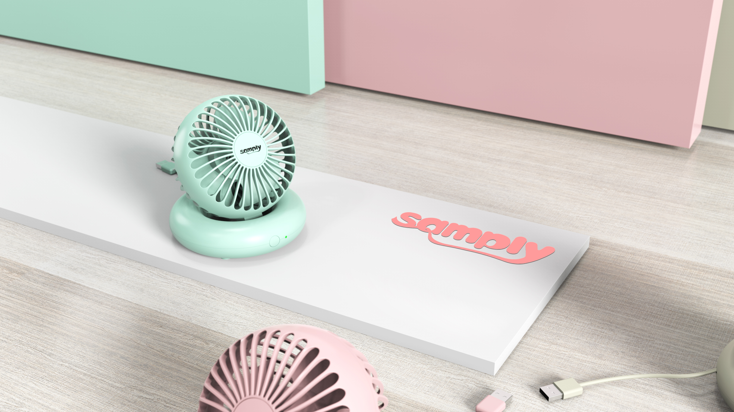 Desktop small fan design，