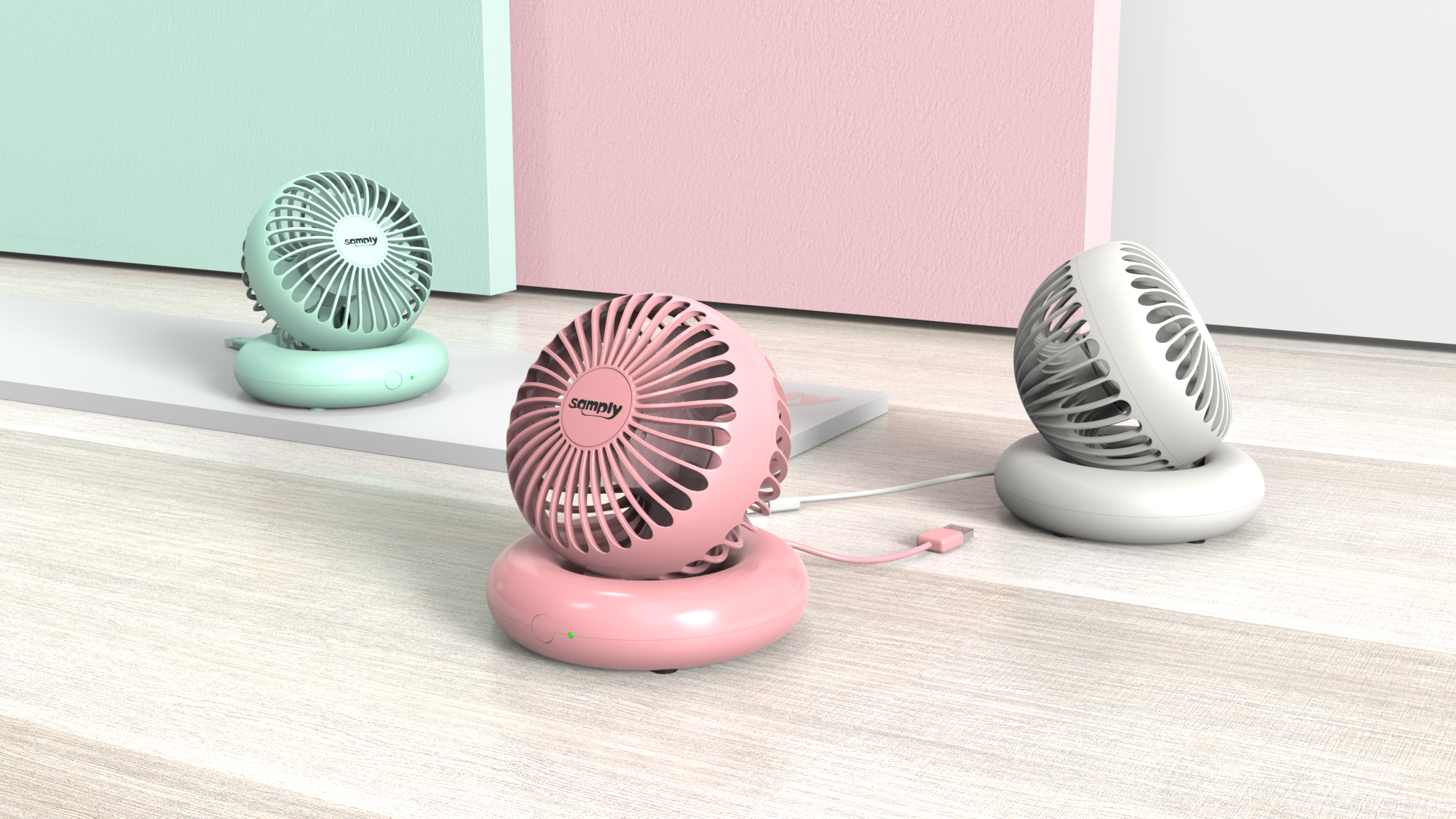 Desktop small fan design，