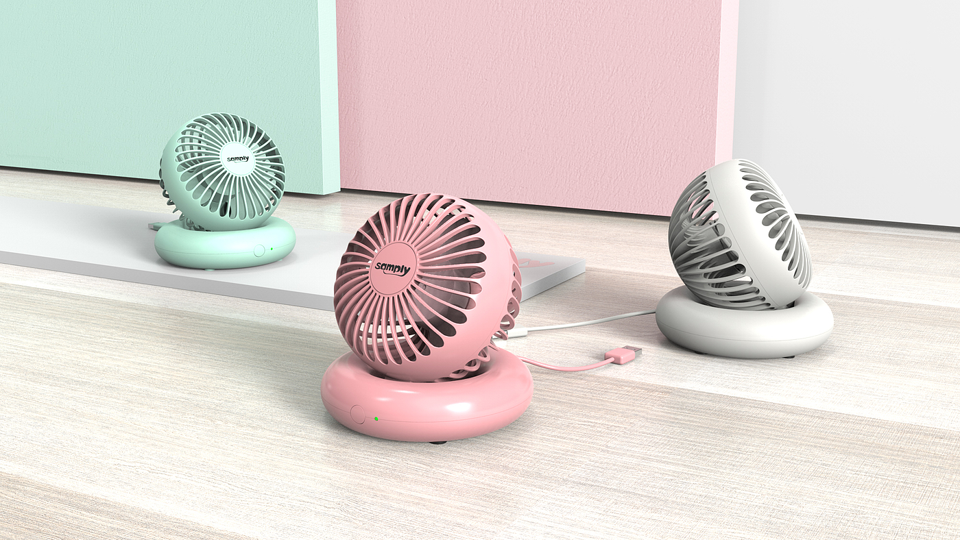 Desktop small fan design，