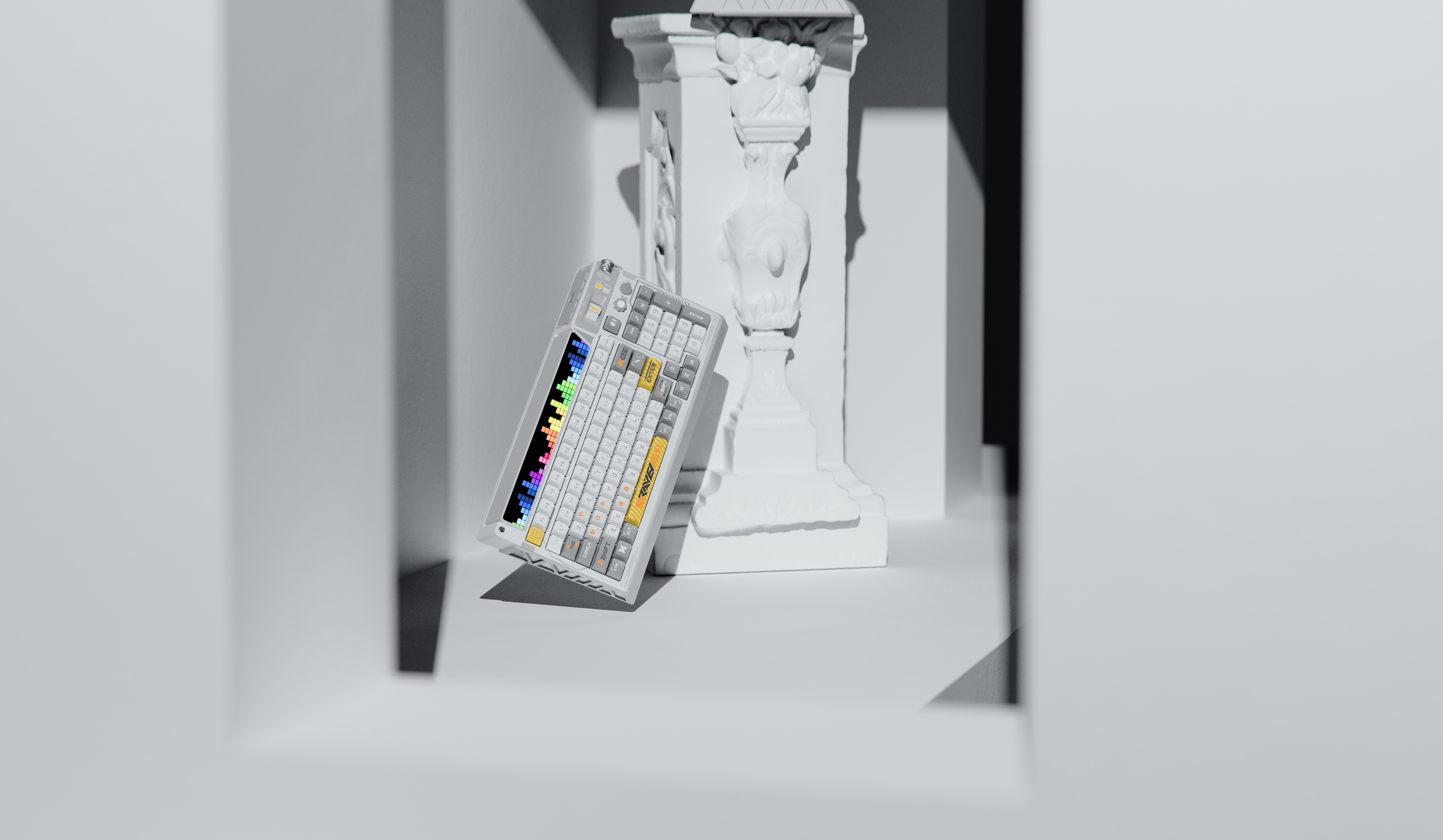 Mechanical keyboard，keyboard，electronic product，product design，Product appearance，Household appliances，Product rendering，Office products，