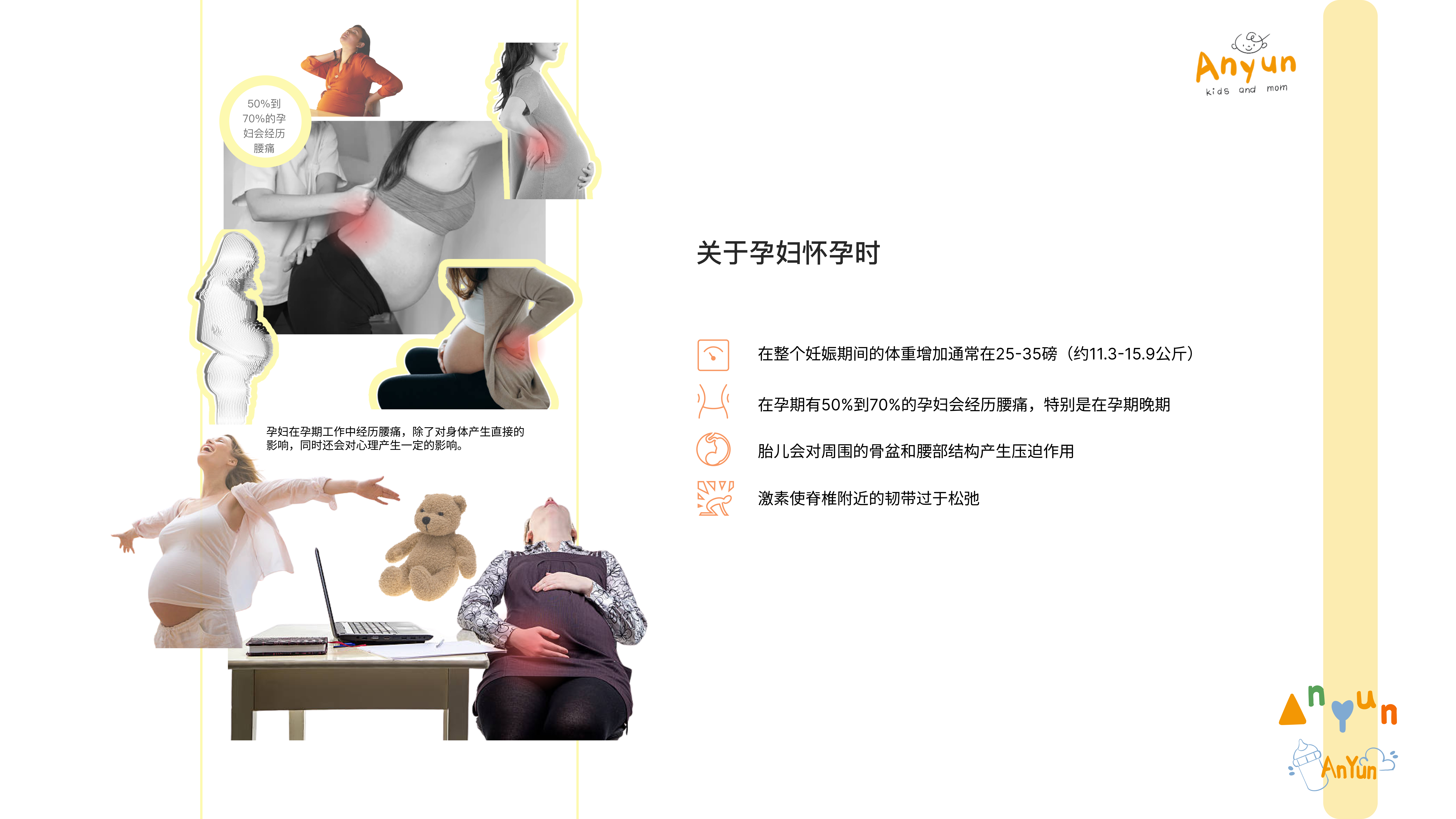 Caring design，pregnant woman，Integrated Products，Relieve low back pain during pregnancy，Abdominal support belt，Press to inflate，