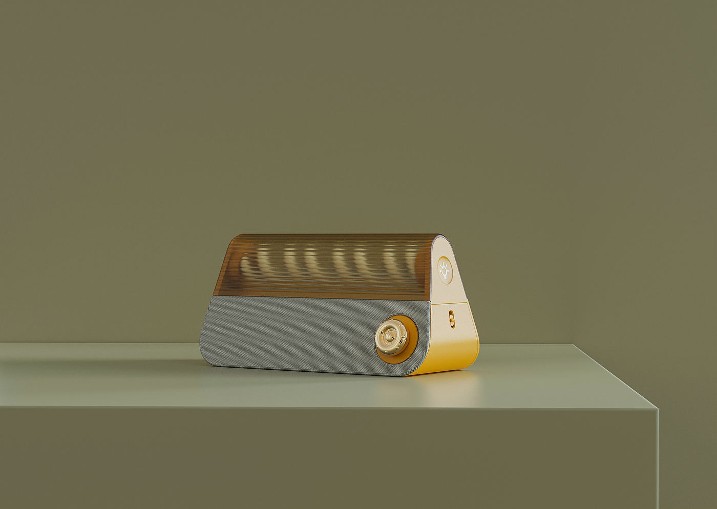 Bag，loudspeaker box，Night light，Retro，