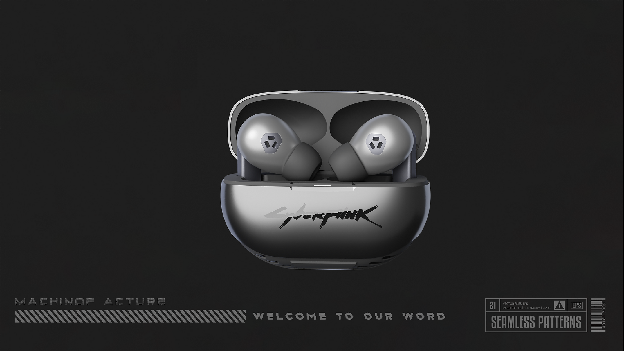 tws，Cyberpunk，TWS headset，Game headset，E-sports headset，