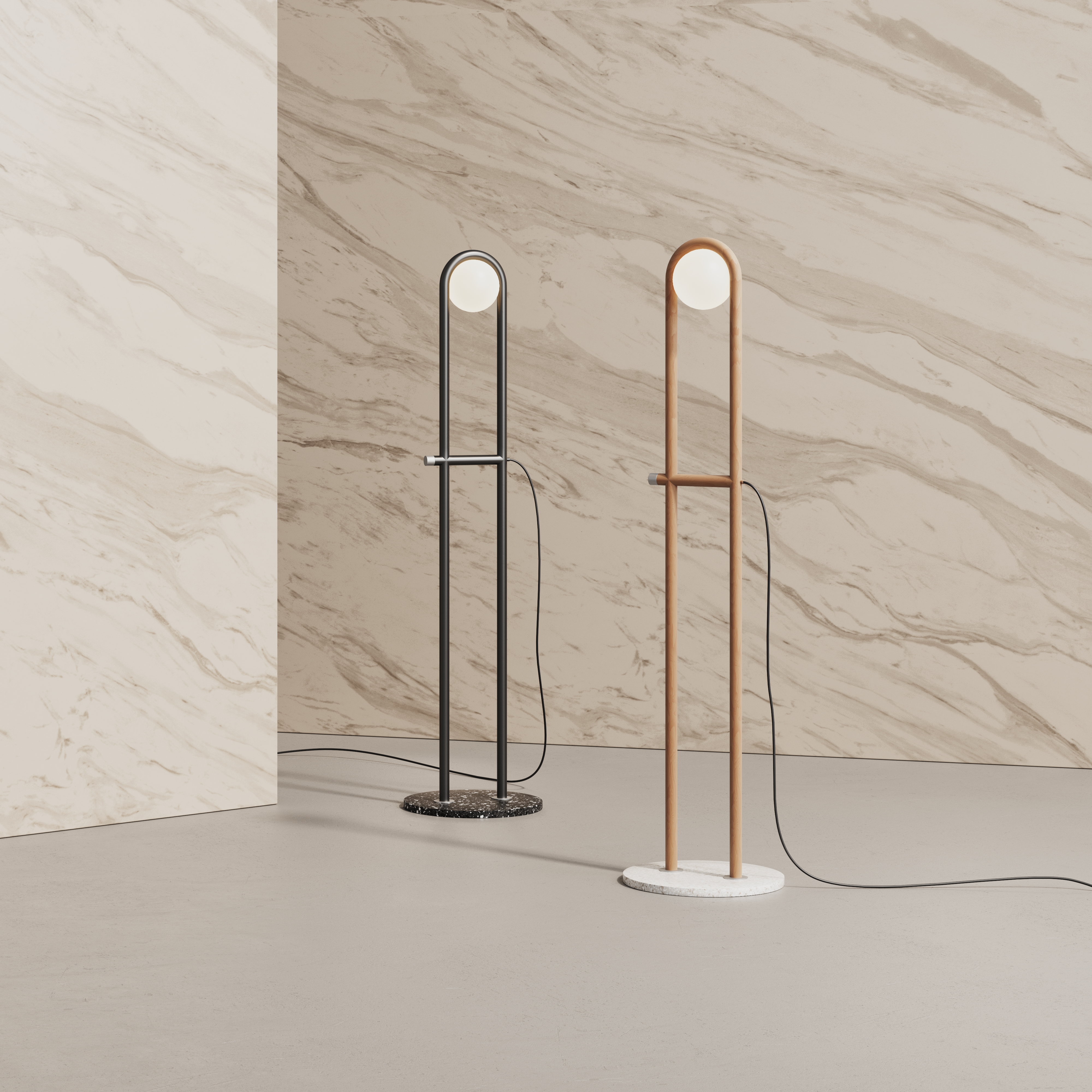 Floor lamp，lamps and lanterns，concise，Glass，