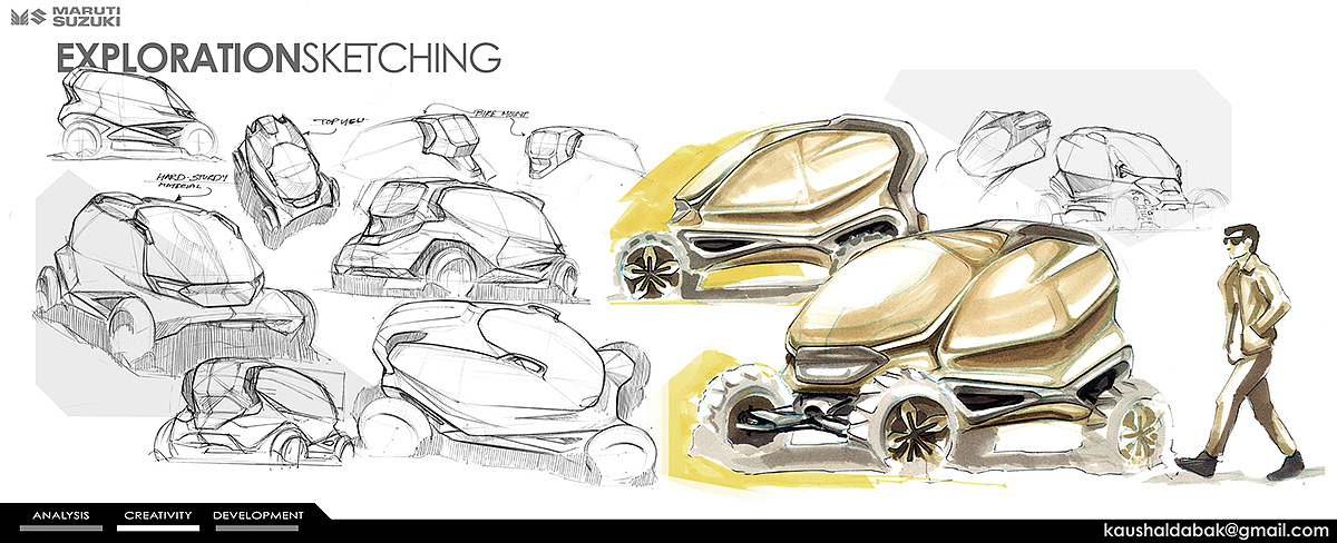 Suzuki，Off-road vehicle，concept，suv，Hand drawn，