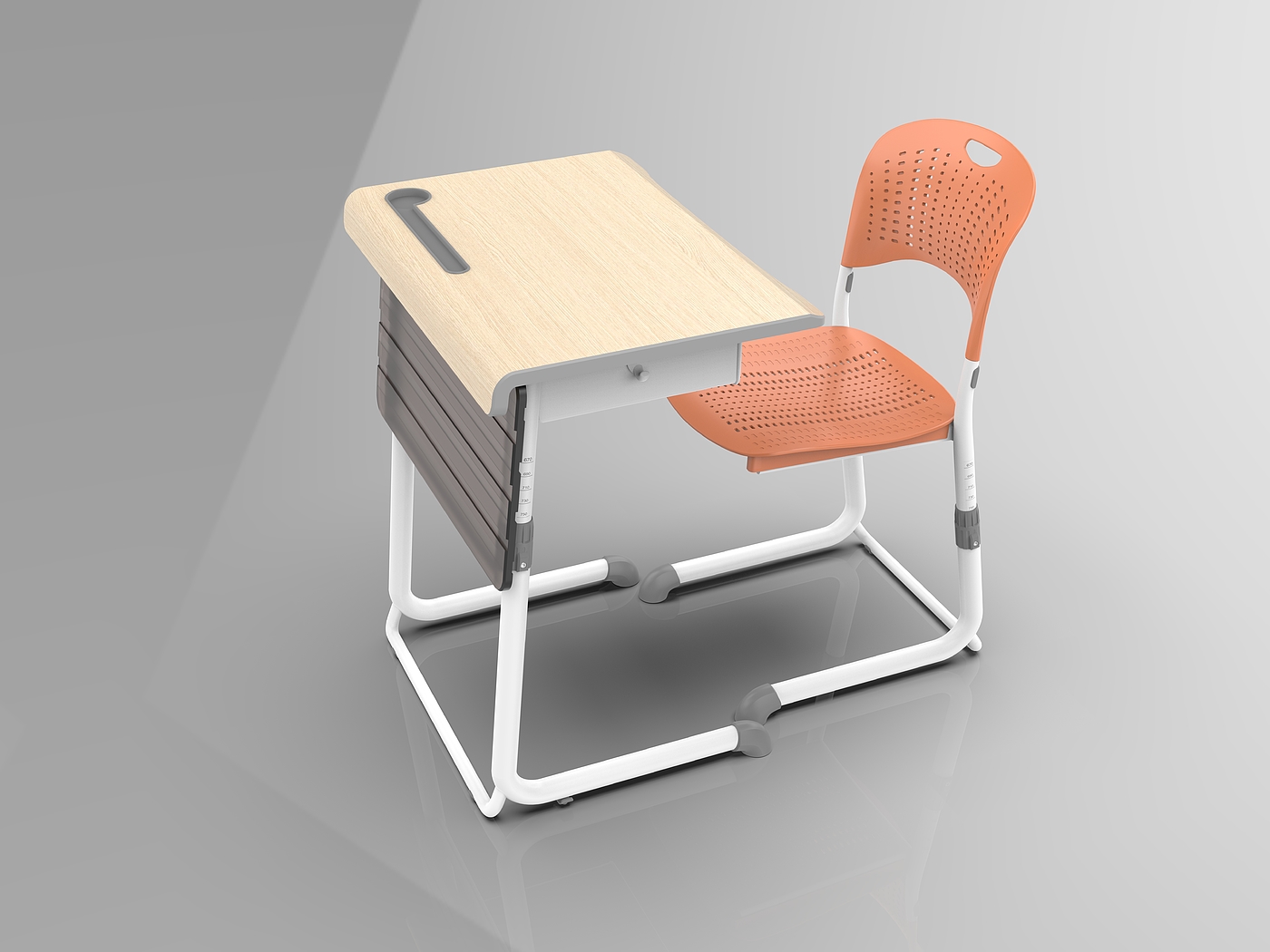 desks and chairs school furniture public furniture，