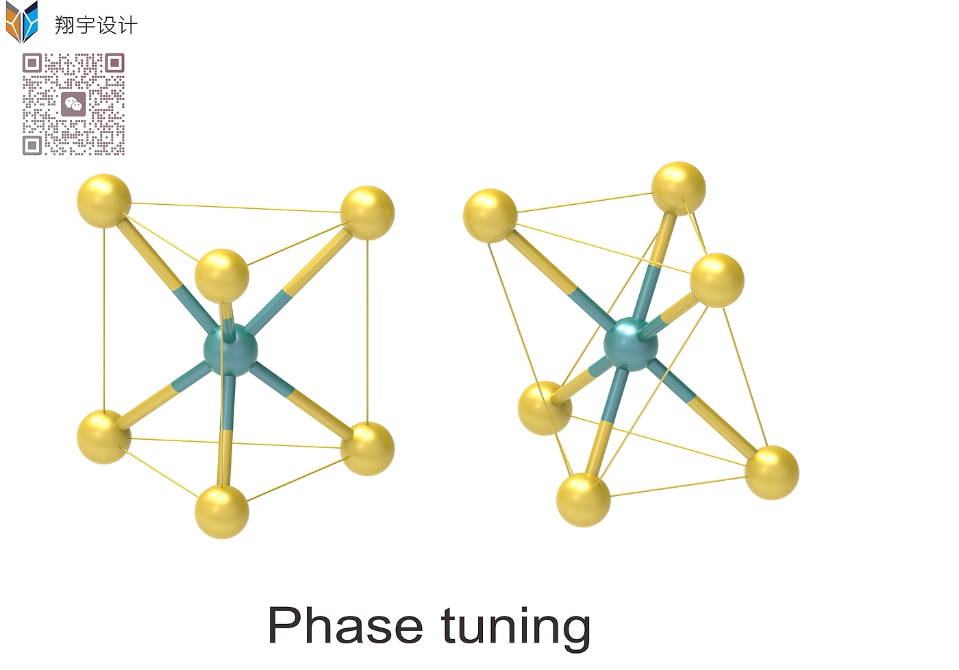 atomic nucleus，molecular chain，Calcium carbonate，Model，