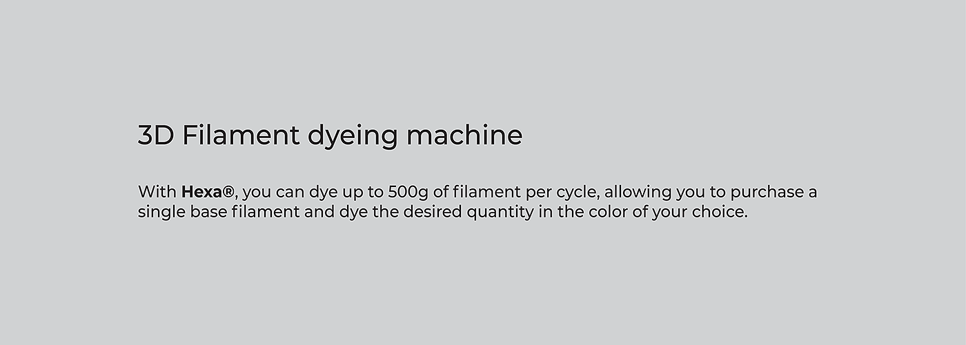 HEXA-3D，Dyeing machine，Print，