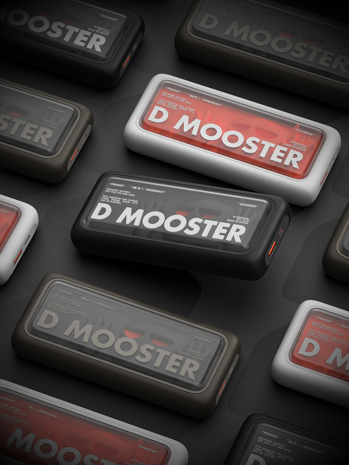 Big Monster，dmooster，portable battery，portable source，industrial design，Chaopin，3C products，brand，