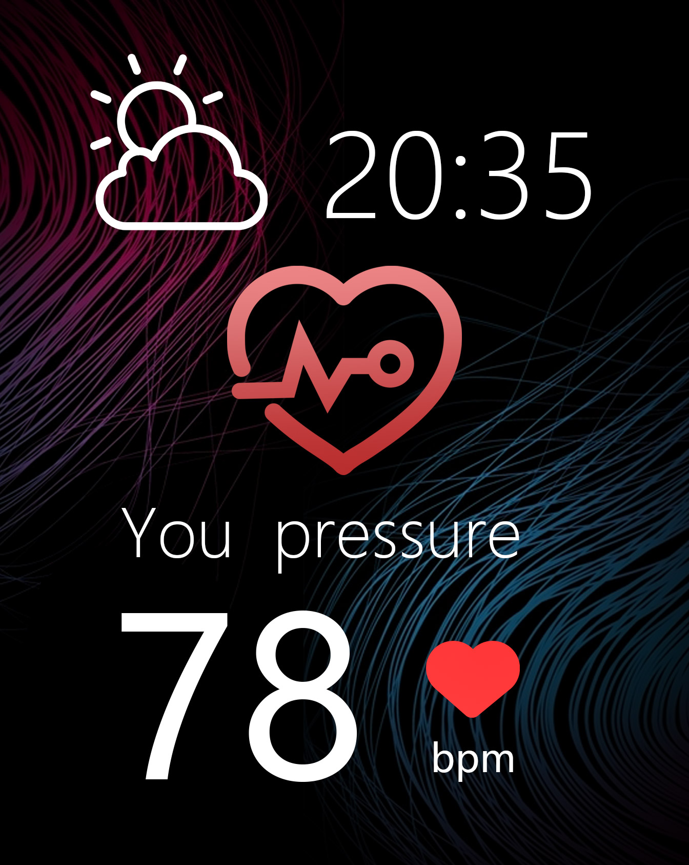 Watches, blood pressure watches，