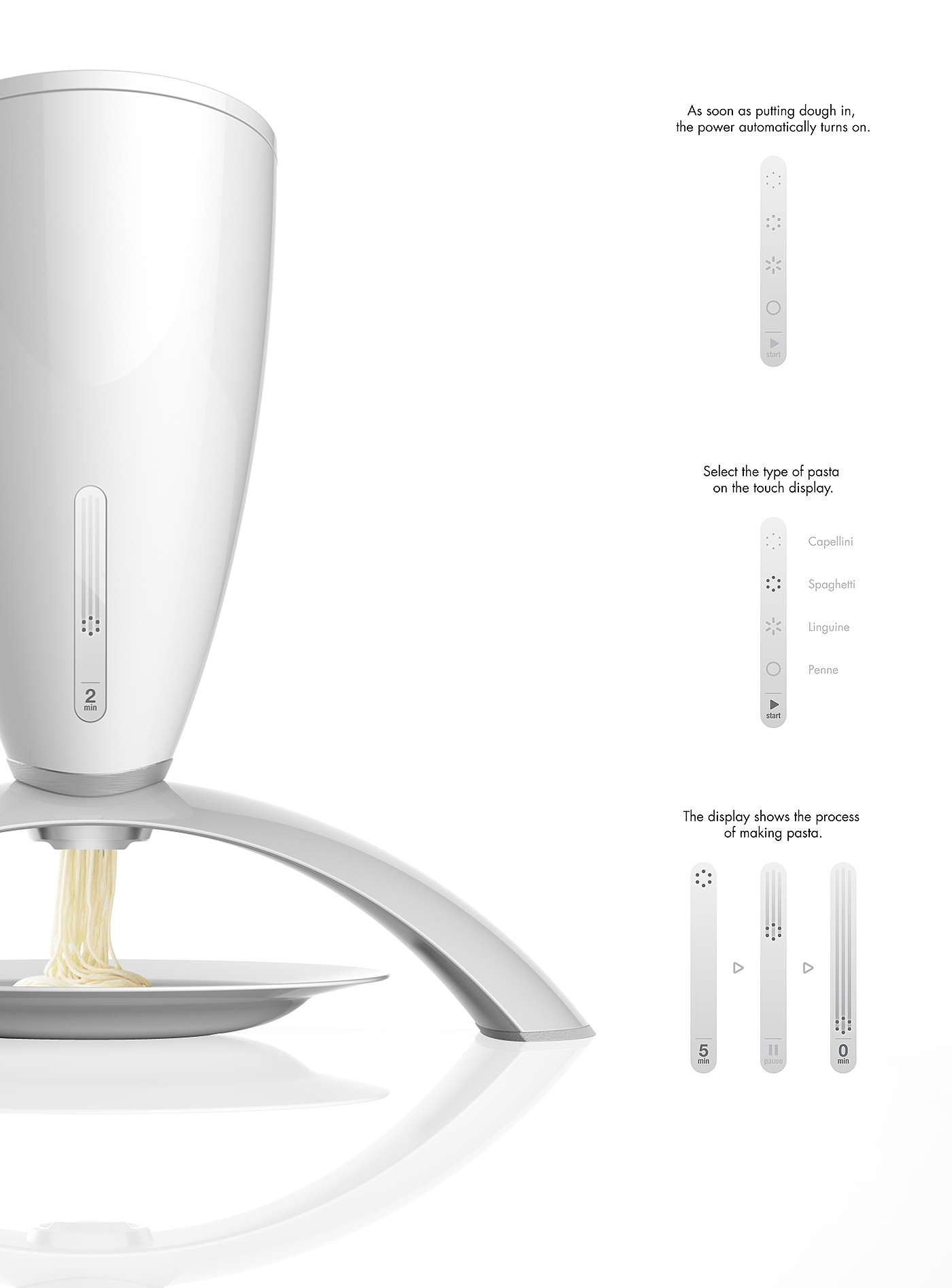 Dancing Pasta，pasta，noodle，Extruder，self-control，dance，Innovative design，inspiration，