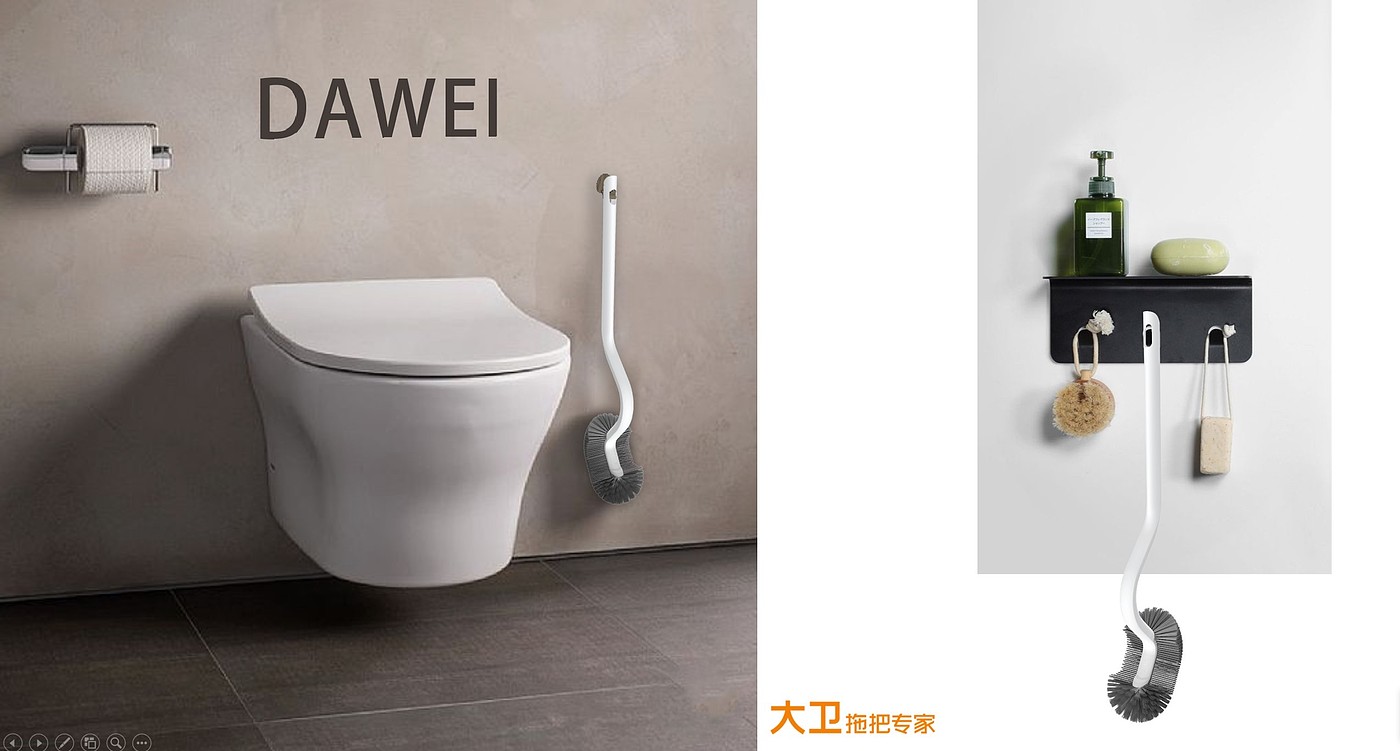 GODESIGN，David mop，David.，Home cleaning，Toilet brush，brush，