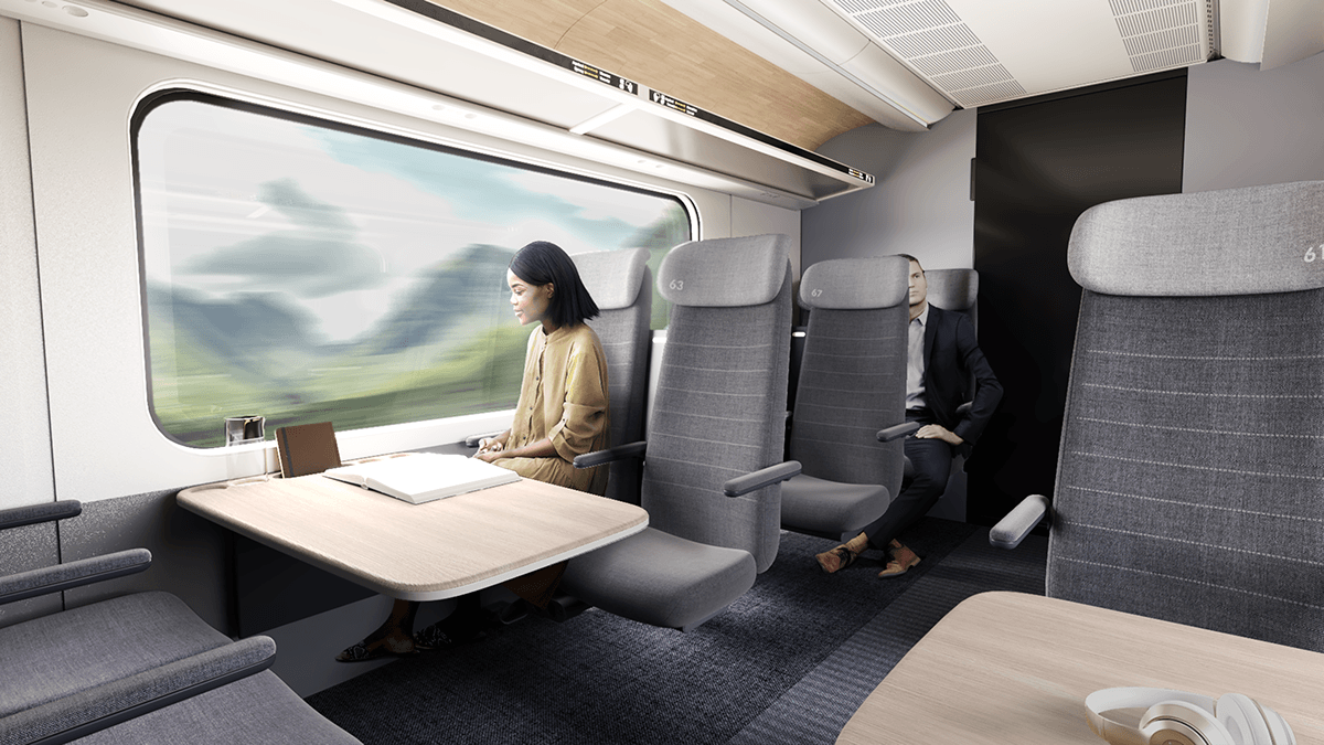 Siemens，Railway vehicle interior，conceptual design，train，