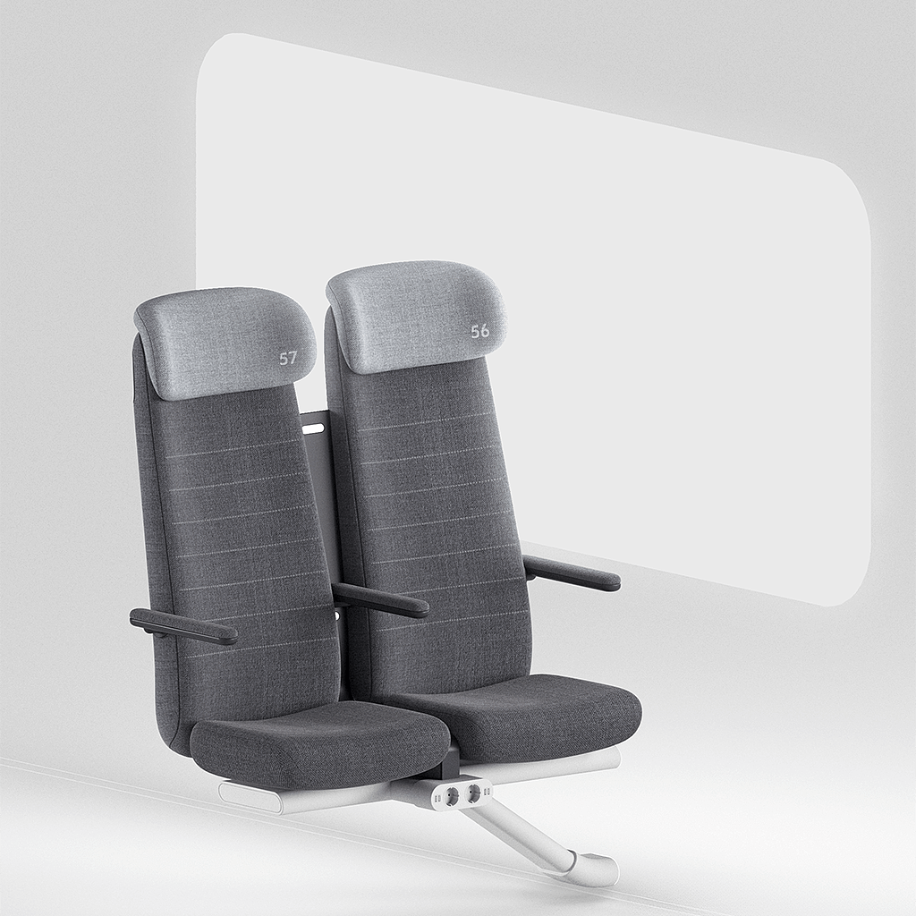 Siemens，Railway vehicle interior，conceptual design，train，