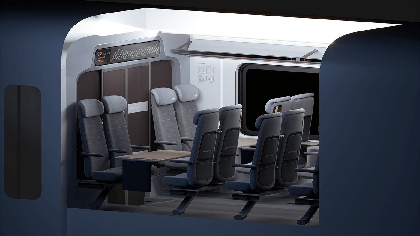 Siemens，Railway vehicle interior，conceptual design，train，